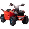 Kids ATV 6V Ride-On Four-Wheeler with Forward Reverse Red Durable Wheels for Toddlers 18-36 Months