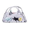Baby Play Gym Mat, Tummy Time Mat with 6 Sensory Toys, Baby Activity Mat with 2 Touch Balls & Soft Fabric for Sensory & Motor Skill Development