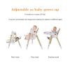 Convertible Baby High Chair to Rocker with 5-Point Harness