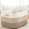 65L Laundry Basket for Decorative Nursery Blanket,Toys,Dirty Clothes and Magazine in Shelves,Baby Room,and Living Room