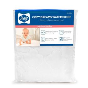 Waterproof Quilted Fitted Crib & Toddler Mattress Pad: Hypoallergenic, Quilted, All Around Elastic