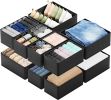 Drawer Organizer Clothes, 12 Pack Dresser Organizer Bins for Nursery, Closet Organization and Storage Dividers for Clothing, Baby Clothes, Underwears