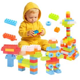 150 PCS Building Blocks Set with Wheels, Learning Toddler Blocks for 3+ Years Old