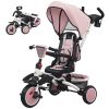 6 in 1 Kids Tricycle with Adjustable Push Handle, Removable Canopy, Reversible Seat, for 1-5 Years, Pink