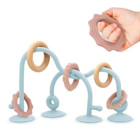 Baby Suction High Chair Toys - Enhanced 24hr Hold Suction Cup Sensory Bath Toys for Babies, Toddlers, Infant