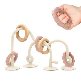Baby Suction Cup Sensory Toy - Gentle 24hr Adhesion Montessori Sensory Teething Highchair Toy Gift Babies