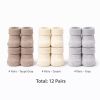 Baby Socks 12 Pairs Newborn Cotton Socks Unisex 0–6 Months Soft Breathable Neutral Colors