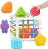 Montessori Toys, 6 Pc Multi Sensory Shape, Toddler Developmental Learning Birthday Gifts