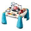 Baby Spacecraft Musical Table Toys for 1-3 Years Old, Learning Activity Desk with Space Theme & Soft-glow Star Projector & 60+ Sound Sources