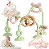 Baby Silicone Teether Sensory Toys: High Chair Suction Cup Toys, Teething Relief Tactile Developmental Toys for Babies