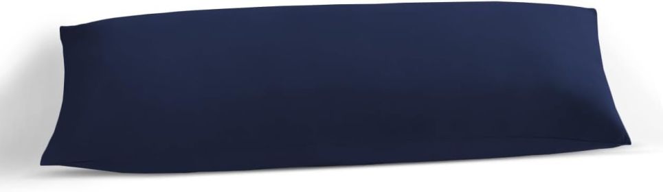 Body Pillow Cover 20x48 Body Pillow Case 100% Soft Egyptian Cotton 1Pc Body Pillow Cover Premium 500 Thread Count Body Pillowcase Zipper Closure - Nav