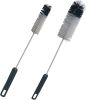 Bottle Brushes Thin Long Handle X 2, Utility Skinny Wire Cleaner Set Big Small, Bendable Flexible for Cleaning Narrow Neck Water, Beer, Wine