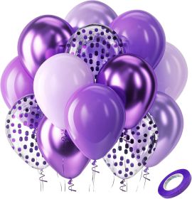 Purple Latex Balloons Kit