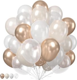 Nude White Gold Balloons