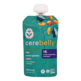 Cerebelly - Puree Kale Sweet Pot Ap - Case Of 6-4 Oz