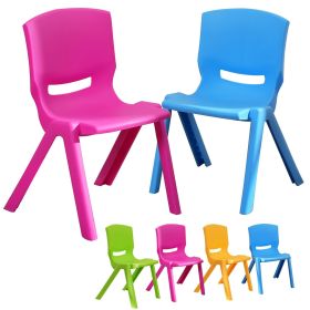 Kids Chair,Children Lightweight Plastic 4 Chairs Set with 11.8" H Seat for Playrooms,Preschool,Toddlers (Enlarge Size)