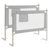 Toddler Bedrail with Side Pocket and 24 Adjustable Heights