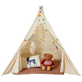 Kids Play Tent, Teepee Tent for Kids 1-5 Years Old, Tent for Kids with Windows for Indoor and Outdoor