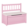 Toddler Toy Box Storage Bench with Large 27 L Interior, Kids Storage Bench Seat with Storage for Toddler Playroom Furniture, Kids Bedroom Furniture