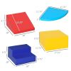 Crawl and Climb Foam Play Set Toddler Nugget 4 Pieces Lightweight Interactive Set for Climbing, Crawling, Sliding Play Zone for Baby Preschooler