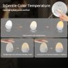 Touch Egg Night Light for Baby Nursery, Rechargeable Portable Kids Nightlight Lamp with 1-6H Feeding Timer, 3 Color Temperatures Dimmable