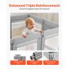 Baby Playpen, 78.7″ x 70.1″ Extra Large Toddlers Playpen, Foldable Baby Fence Play Yard with Zippered Door & Soft Breathable Mesh