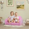 Couch with Glow in the Dark Cloud Patten, Washable Cover, Pink
