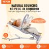 VEVOR Baby Bouncer, Folding Bouncer Seat for Babies 0-9 Months, Newborn Bouncer Chair with 2 Reclining Angles & Rotatable Toy Bar