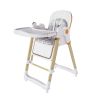 Convertible Baby High Chair to Rocker with 5-Point Harness