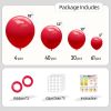 135pcs Red Balloon Arch Kit Different Sizes of 18 12 10 5 Inch Red Party Decorations for Baby Shower Gender Reveal Wedding Birthday Party Decorations