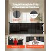 Retractable Baby Gate, Extends to 163.3 inch Extra Wide, 39 inch Tall, with Reinforced Fiberglass Strips, Avoids Crawling Through