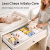 18 Pack Baby Clothes Organizer, Dresser Drawer Organizer for Baby Clothing, Foldable Fabric Closet Drawer Storage Bins, Dresser Dividers for Bra