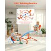 Kids Seesaw, 300 lbs Load Capacity, Sit and Spin Teeter Totter with Easy-Grip Handles, Kids Outdoor Playground Equipment, Outside Toys