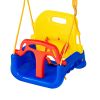 Swing Sets for Backyard, 3-in-1 Toddler Swing Set with 4 Sandbags, Foldable Metal Stand, Easy to Assemble, Swingset Indoor/Outdoor for Kids 3-6 Years