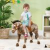 Kids Ride on Horse with Neighing Sound, Saddle for Ages 3-8