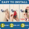 Door Lever Lock (2 Pack) Prevents Toddlers from Opening Doors. Easy One Hand Operation for Adults. Durable ABS with 3M Adhesive Backing. Simple Instal