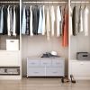 40L Storage Cube Dresser with 5 Drawers, Horizontal Organizer, Fabric Bins for Bedroom