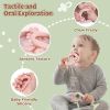 Baby Silicone Teether Sensory Toys: High Chair Suction Cup Toys, Teething Relief Tactile Developmental Toys for Babies