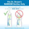 Natural Flow Level 2 Narrow Baby Bottle Silicone Nipple, Medium Flow, 3m+, 100% Silicone Bottle Nipple, 6 Count