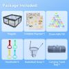 47"*47" Outdoor Fences Baby Playard Cloth Playpen Removable Enclosures for Indoor and Outdoor Use Care for Children and Pets With Playen Foldable Play