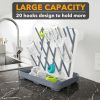 Baby Bottle Drying Rack with 20 Hooks, Space Saving Kitchen Bottles Rack Dryer