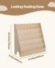 VEVOR Montessori Bookshelf, 5-Tier Scalloped Kids Bookshelf, Front Facing Toddler Bookcase, Dual Hooks for Hanging Backpacks