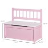 Toddler Toy Box Storage Bench with Large 27 L Interior, Kids Storage Bench Seat with Storage for Toddler Playroom Furniture, Kids Bedroom Furniture