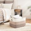 65L Laundry Basket for Decorative Nursery Blanket,Toys,Dirty Clothes and Magazine in Shelves,Baby Room,and Living Room