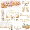 Little Pumpkin Shower Decorations Party Supplies for Girl, Rustic Fall Autumn Baby Shower Decoration