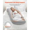 Pregnancy Pillow, G-Shaped Maternity Pillow for Sleeping, Full-Body Support Pillow with Removable & Washable Cover