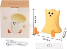 Halloween Ghost Night Lights for Kids: Cute Lamp Rechargeable Toddler Baby Night Light with Timer, Adjustable Brightness