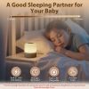 Portable Baby Night Light,3 Colours Egg Light for Nursery,Rechargeable Night Light for Kids,Small Cordless Table&Bedside Lamp