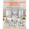 Baby Playpen, 78.7″ x 70.1″ Extra Large Toddlers Playpen, Foldable Baby Fence Play Yard with Zippered Door & Soft Breathable Mesh
