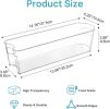 Breastmilk Storage Container 4PCS Set, Clear Freezer and Fridge Organizer Bins, Plastic Storage Bins for Breast Milk, Baby Pouches, Formula